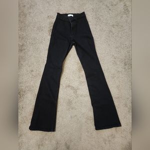 ZARA Flared skinny jeggings black size 4